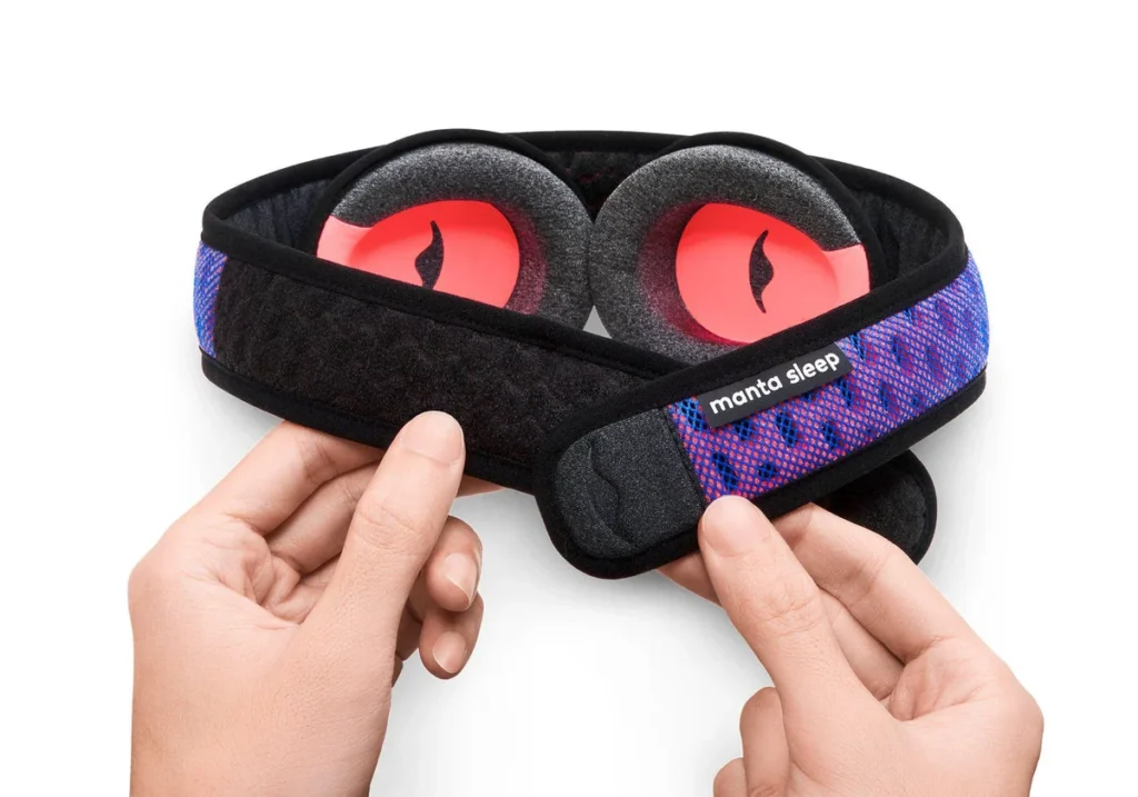 Manta PRO Sleep Mask：カップの取り付け位置の調整
